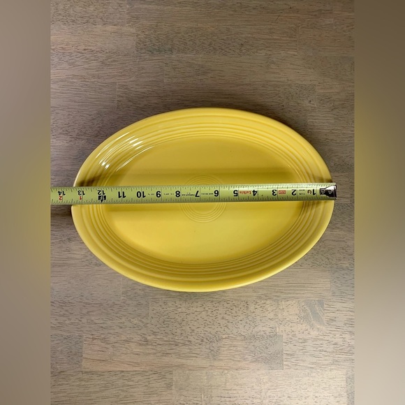 Fiesta Ware Daffodil Yellow Serving Platter 13.5” Homer Laughlin - Picture 6 of 7